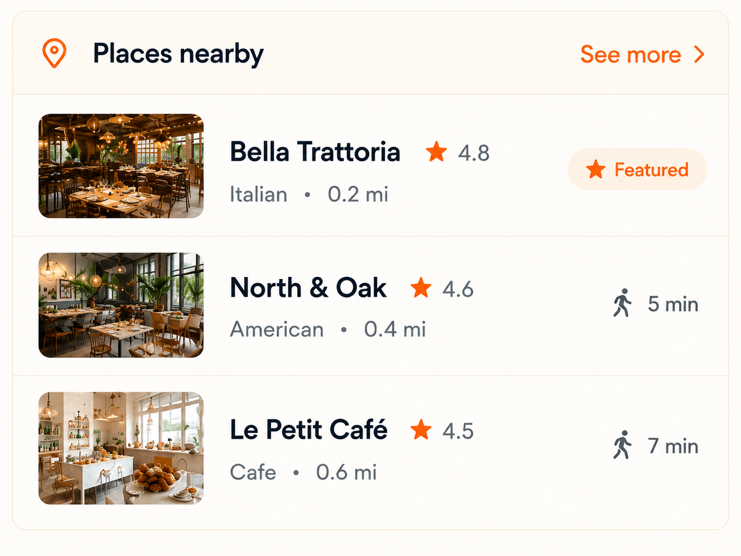 Eat&Meet restaurant visibility preview