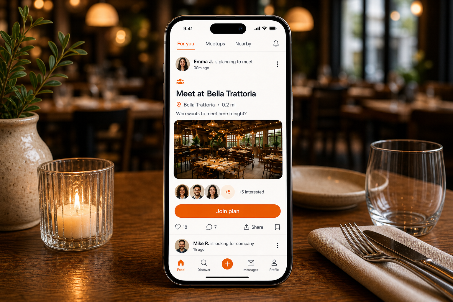 Eat&Meet point-of-interest visibility preview